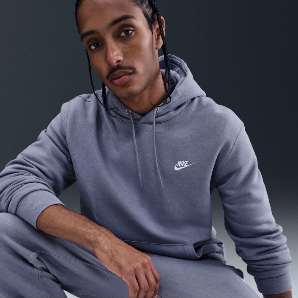 Nike Men’s Club Fleece Hoodie World Indigo Size Large